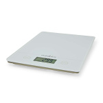 Nedis Keukenweegschaal | Digitaal | Glas / Kunststof | CR 2032 Batterij | Wit