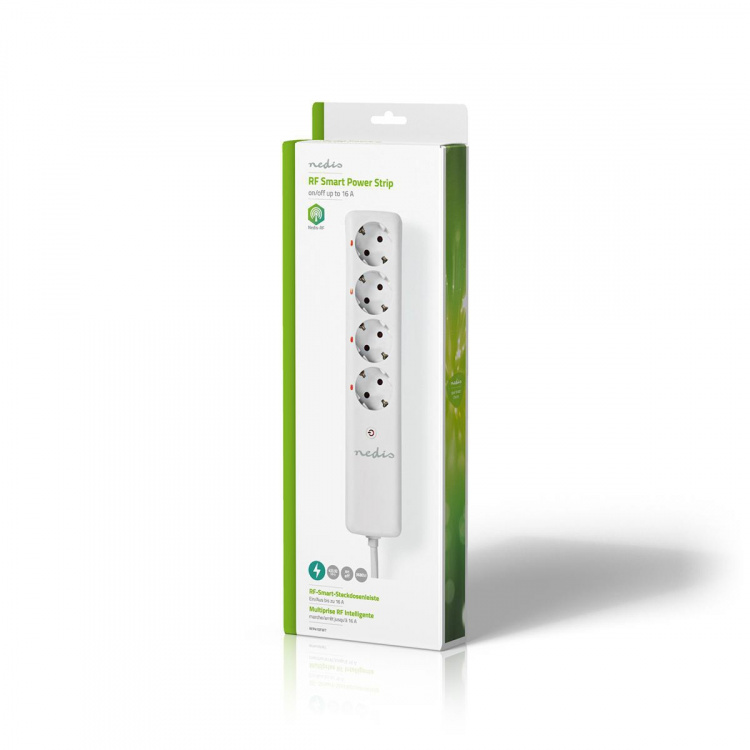 Nedis RF-stekker | RF, frequentie 433 MHz | 3680 W | Randaarde stekker / Type F (CEE 7/7) | Wit