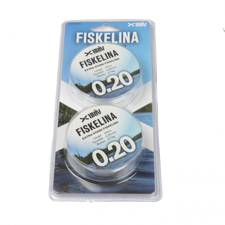 Fiskelina 2x100 m 0,20 mm 2,7 kg, 1/100