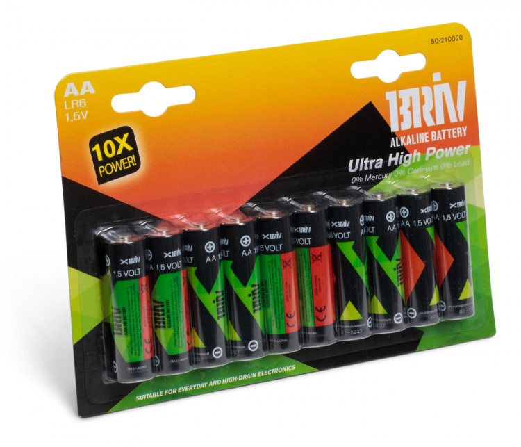 Batteri AA LR6 - 10-pack, 1/6/48