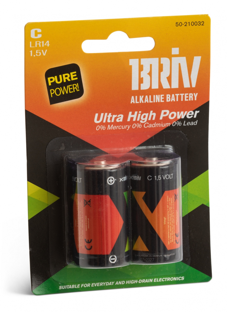 Batteri C LR14 - 2-pack, 1/12/48 Batteri C LR14 - 2-pack, 1/12/48