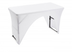 Stretchduk Spandex Small - 122 cm Vit