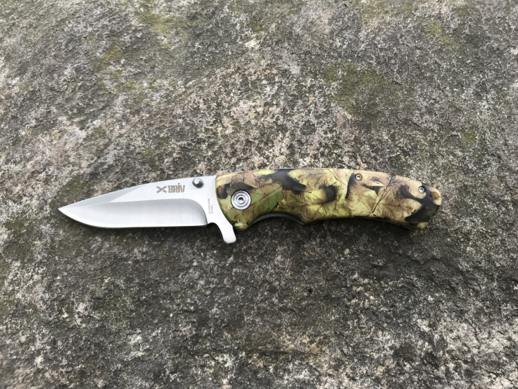 Jaktfällkniv Green Camo 4,5
