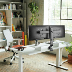 LogiLink Gaming-monitorarm 17-32 med belysning Svart/Vit