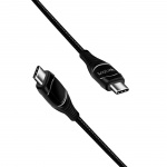 LogiLink USB-C - USB-C-kabel med display 100W 1 m Svart LogiLink USB-C - USB-C-kabel med display 100W 1 m Svart