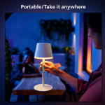 Philips Hue Go Portabel bordslampa Vit/Salviagrön