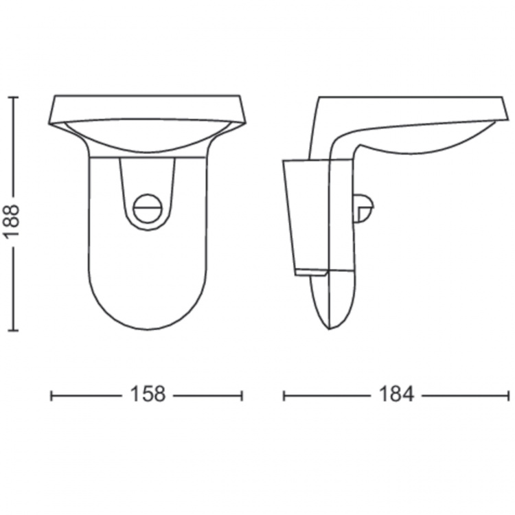 Philips Tyla Vägglampa Solcell IR-sensor