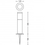Philips GardenLink Utrecht Piedestal Kallvit 660lm Antracit