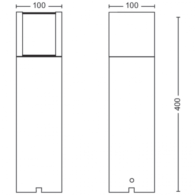 Philips GardenLink Arbour Piedestal Varmvit Antracit