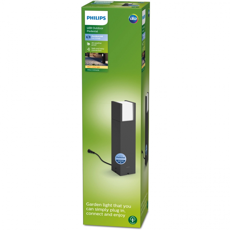 Philips GardenLink Arbour Piedestal Varmvit Antracit