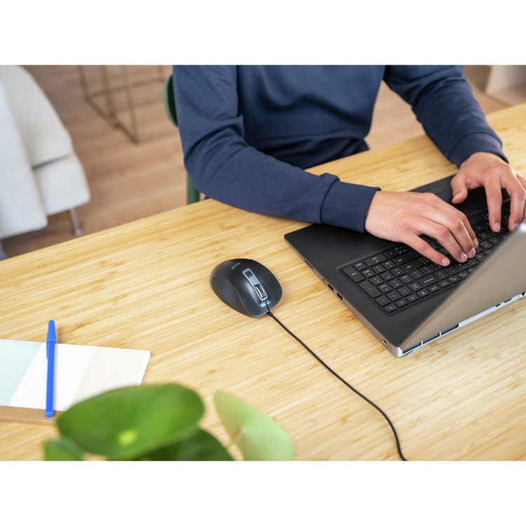 Trust Fyda Muis Eco Zwart Trust Fyda Muis Eco Zwart