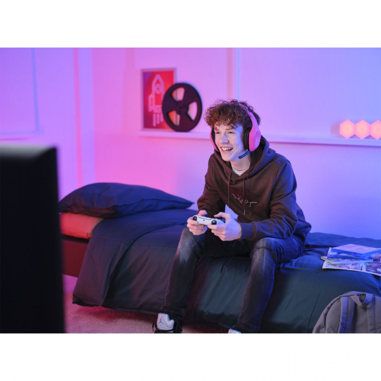 Trust GXT 415P Zirox Gaming Headset Rosa