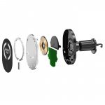 Celly GHOSTSUPERMAGCH MagSafe-bilhållare med trådlös laddning