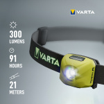 Varta Outdoor Sports Ultralight H30R Pannlampa 300 lm Gul