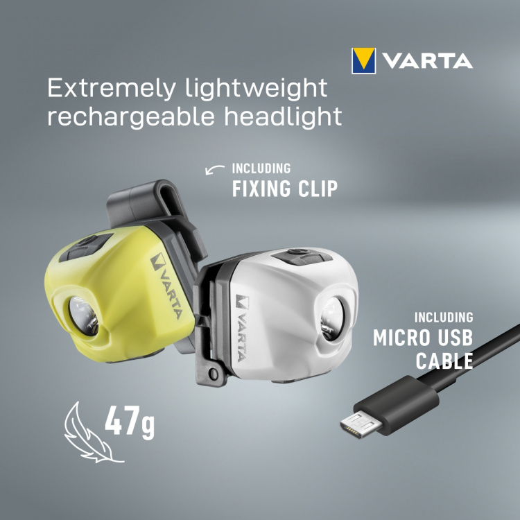 Varta Outdoor Sports Ultralight H30R Pannlampa 300 lm Gul