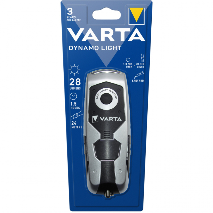 Varta Dynamo Light Vevficklampa 28 lm Silver