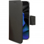 Celly Wally Wallet Case iPhone 15 Svart