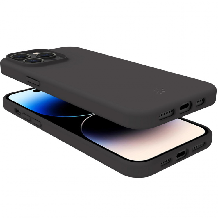 Celly Planet Soft TPU-Cover GRS 100% återvunnen TPU iPhone 15 Pro Svart