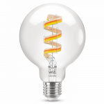 WiZ WiFi Smart LED E27 G95 40W Filament Färg + Varm-kallvit 470lm WiZ WiFi Smart LED E27 G95 40W Filament Färg + Varm-kallvit 470lm