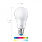 WiZ WiFi Smart LED E27 60W Färg + Varm-kallvit 3-pack