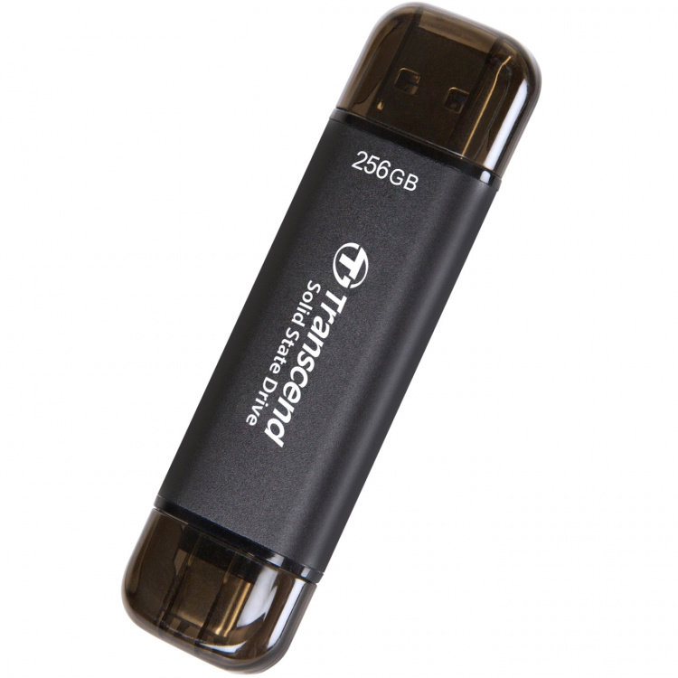 Transcend Portabel SSD ESD310C USB-C 256 GB (R1050/W950) Svart