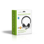 Nedis PC-Headset | On-Ear | Stereo | Bluetooth | Inklapbare Microfoon | Zwart