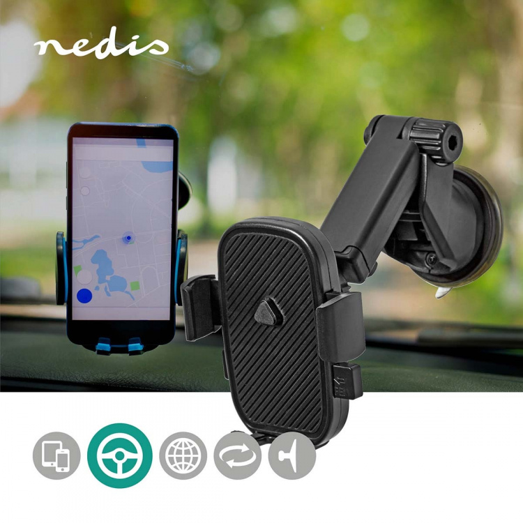 Nedis Smartphonehouder Auto | Autoraam | Universeel | Telefoon met minimaal schermformaat: 4.5  Nedis Smartphonehouder Auto | Autoraam | Universeel | Telefoon met minimaal schermformaat: 4.5