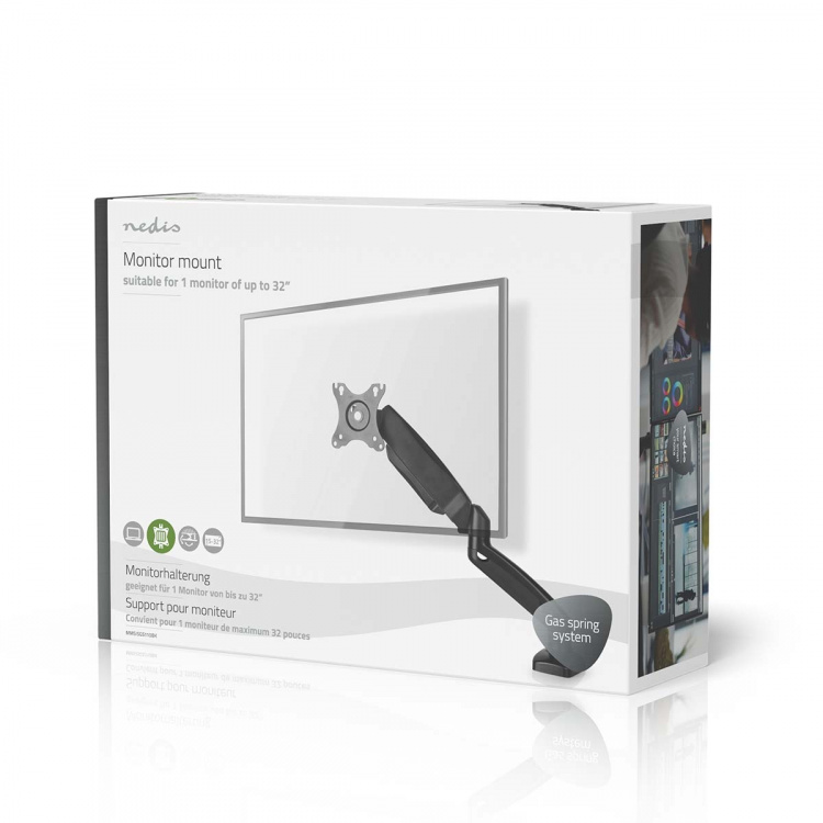 Nedis Monitorbeugel voor Bureaus | Gasveer | 1 Scherm | 15 - 32  Nedis Monitorbeugel voor Bureaus | Gasveer | 1 Scherm | 15 - 32