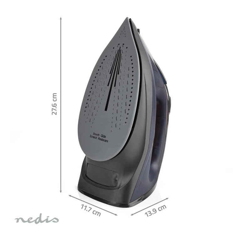 Nedis Stoomstrijkijzer | 2200 W | 25 g/m | Stoomstoot | Keramiek | 0.26 l
