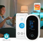 Nedis SmartLife Pulse Oximeter | Bluetooth® | LED | Anti-bewegingsinterferentie / Auditief alarm / Hoge precisie sensor / Perfusie-index / Polsslag / Zuurstofverzadiging (SpO2) | Wit
