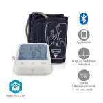 Nedis SmartLife Bloeddrukmeter | Arm | Bluetooth® | LCD | 22 - 42 cm | Aanduiding van stil houden / Detectie van onregelmatige hartslag / Detectie voor het dragen van armband | Wit Nedis SmartLife Bloeddrukmeter | Arm | Bluetooth® | LCD | 22 - 42 cm | Aanduiding van stil houden / Detectie van onregelmatige hartslag / Detectie voor het dragen van armband | Wit