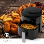 Nedis Heteluchtfriteuse | 4,2 l | Tijdschakelaar: 240 min | Aantal vooraf ingestelde programma\'s: 8 | Digitaal | Zwart Nedis Heteluchtfriteuse | 4,2 l | Tijdschakelaar: 240 min | Aantal vooraf ingestelde programma\'s: 8 | Digitaal | Zwart