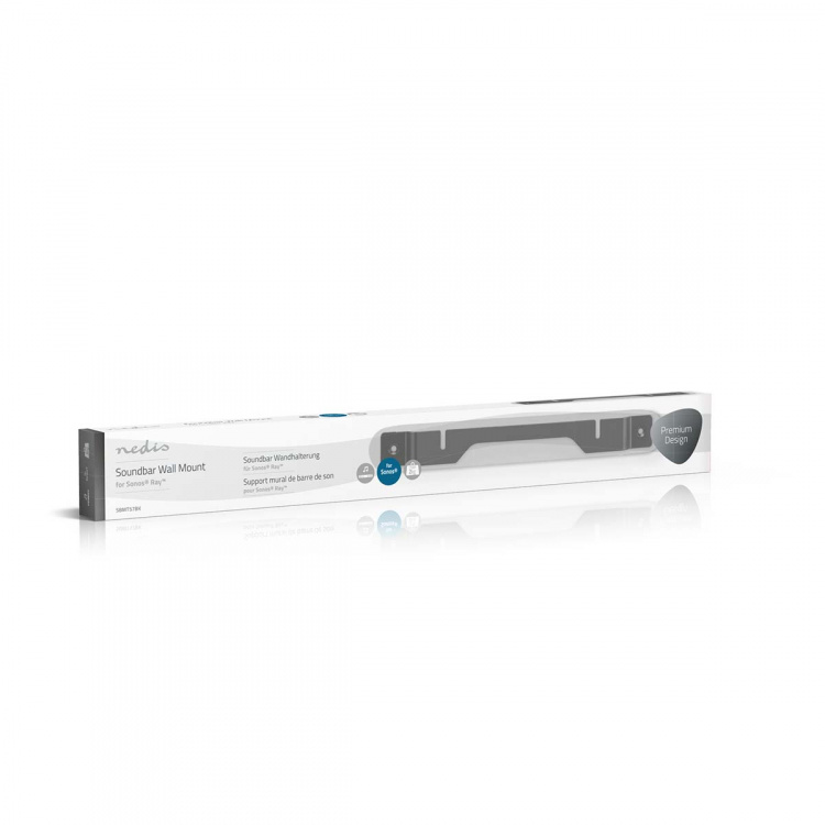 Nedis Soundbar Beugel | Geschikt voor: Sonos® Ray™ | Wand | 2 kg | Vast | ABS / Staal | Zwart