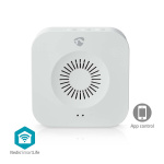 Nedis SmartLife Gong | RF, frequentie 433 MHz | Accessoire voor: WIFICDP10GY / WIFICDP30WT / WIFICDP40CWT | Batterij Gevoed / USB Gevoed | 4 geluiden | 4.5 V DC / 5 V DC | Instelbaar volume | Wit