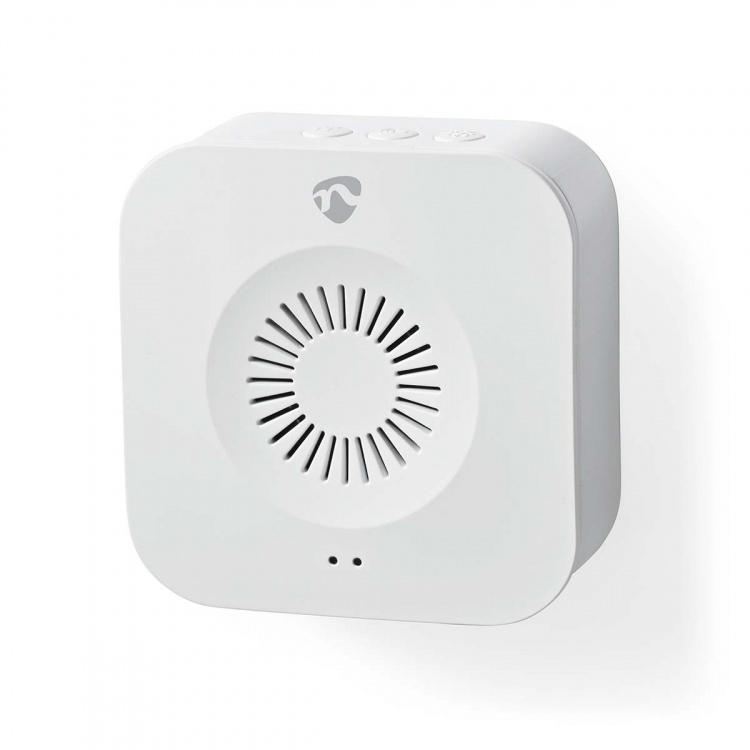Nedis SmartLife Gong | RF, frequentie 433 MHz | Accessoire voor: WIFICDP10GY / WIFICDP30WT / WIFICDP40CWT | Batterij Gevoed / USB Gevoed | 4 geluiden | 4.5 V DC / 5 V DC | Instelbaar volume | Wit