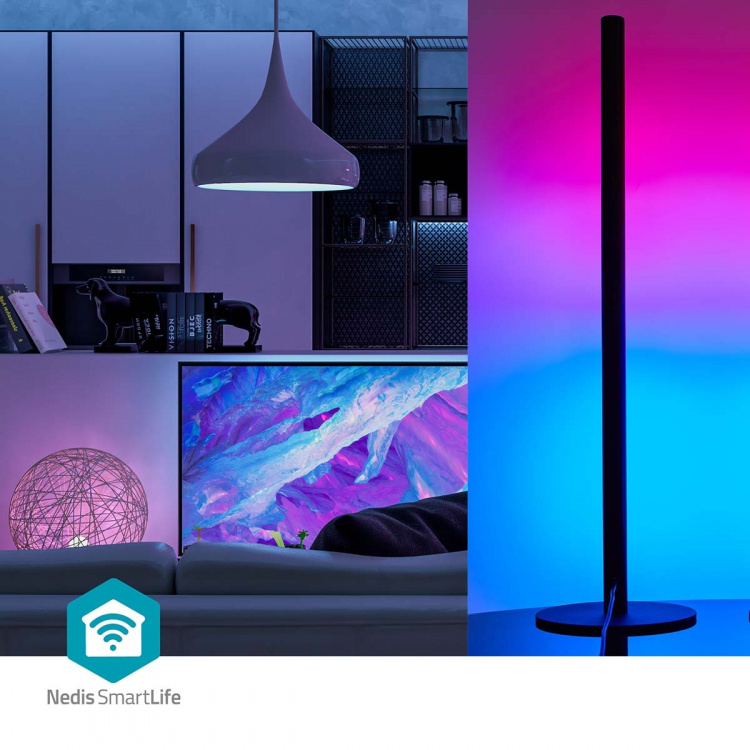 Nedis SmartLife Sfeerverlichting | Wi-Fi | Tube | 600 lm | RGBIC / Warm tot Koel Wit | 2700 - 6500 K | 36 W | Metaal | 2 Stuks Nedis SmartLife Sfeerverlichting | Wi-Fi | Tube | 600 lm | RGBIC / Warm tot Koel Wit | 2700 - 6500 K | 36 W | Metaal | 2 Stuks