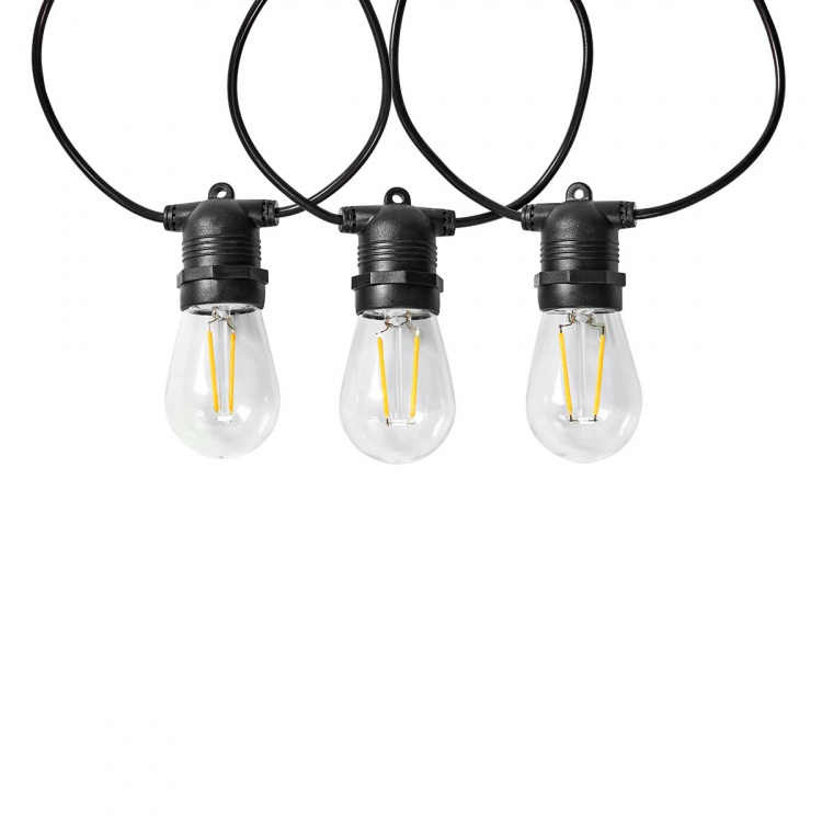 Nedis SmartLife Decoratieve Verlichting | Feestverlichting | Wi-Fi | Warm Wit | 10 LED\'s | 9.00 m | Android™ | Diameter bulb: 45 mm Nedis SmartLife Decoratieve Verlichting | Feestverlichting | Wi-Fi | Warm Wit | 10 LED\'s | 9.00 m | Android™ | Diameter bulb: 45 mm
