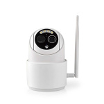 Nedis SmartLife Camera voor Buiten | Full HD 1080p | Pan tilt | IP65 | Max. batterijduur: 5 Maanden | Cloud Opslag (optioneel) / microSD (niet inbegrepen) | 5 V DC | Met bewegingssensor | Nachtzicht | Wit