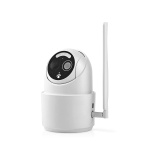 Nedis SmartLife Camera voor Buiten | Full HD 1080p | Pan tilt | IP65 | Cloud Opslag (optioneel) / microSD (niet inbegrepen) | 5 V DC | Met bewegingssensor | Nachtzicht | Wit
