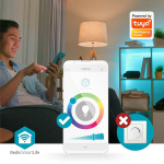 Nedis SmartLife Plafondlamp | RGB / Warm tot Koel Wit | Rond | Diameter: 290 mm | 1800 lm | 2700 - 6500 K | IP20 | Energieklasse: F | Android™ / IOS