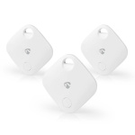 Nedis Keyfinder | Geschikt voor: Apple Find My App | Batterij Gevoed | 3x CR2032 | Incl. batterij(en) | Bluetooth® versie: 5.1 | Batterijlevensduur tot: 1 Jaar | Wit | 3 Stuks