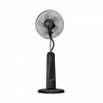 Floor Fan With Cooling Mist Black