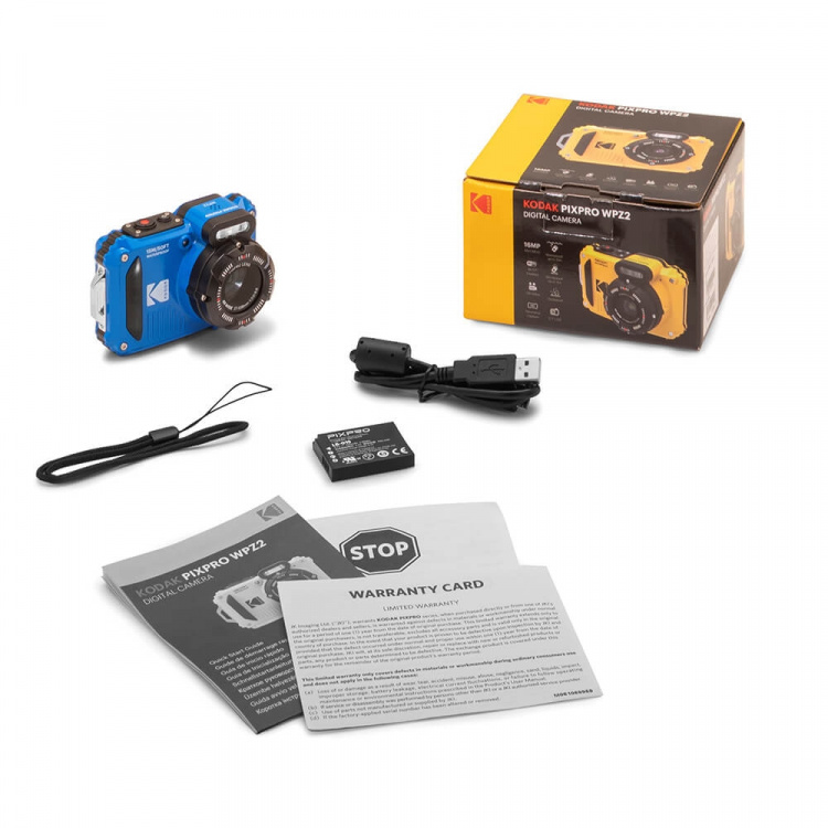 KODAK Digital Camera Pixpro WPZ2 5x WP 16MP wifi Blue
