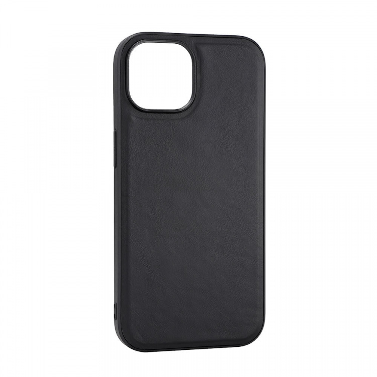 Phone Case Leather Magseries Black - iPhone 15  Phone Case Leather Magseries Black - iPhone 15