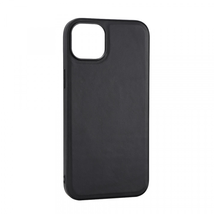 Phone Case Leather Magseries Black - iPhone 15 Plus  Phone Case Leather Magseries Black - iPhone 15 Plus