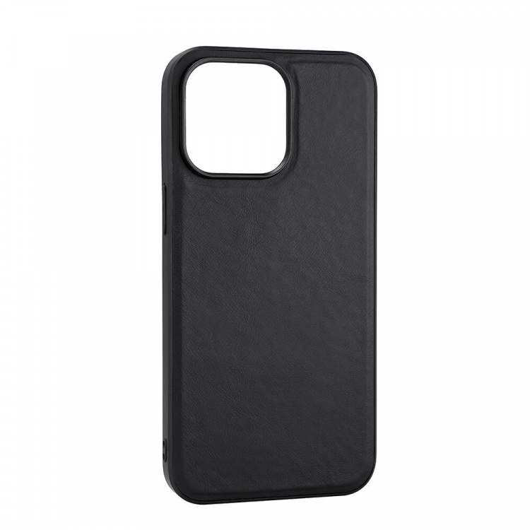 Phone Case Leather Magseries Black - iPhone 15 Pro Max Phone Case Leather Magseries Black - iPhone 15 Pro Max