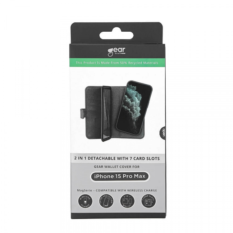 Wallet Case 2-in-1 7 Card Slots MagSeries Black - iPhone 15 Pro Max Wallet Case 2-in-1 7 Card Slots MagSeries Black - iPhone 15 Pro Max