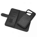 Wallet Case 2-in-1 3 Card Slots MagSeries Black - iPhone 15 Pro 