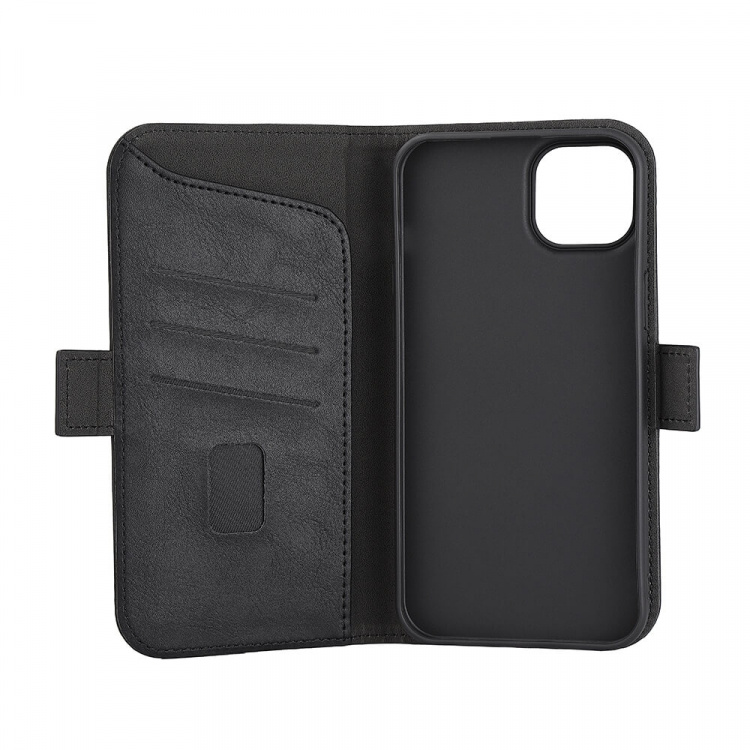 Wallet Case 3 Card Slots Magseries Black - iPhone 15 Plus