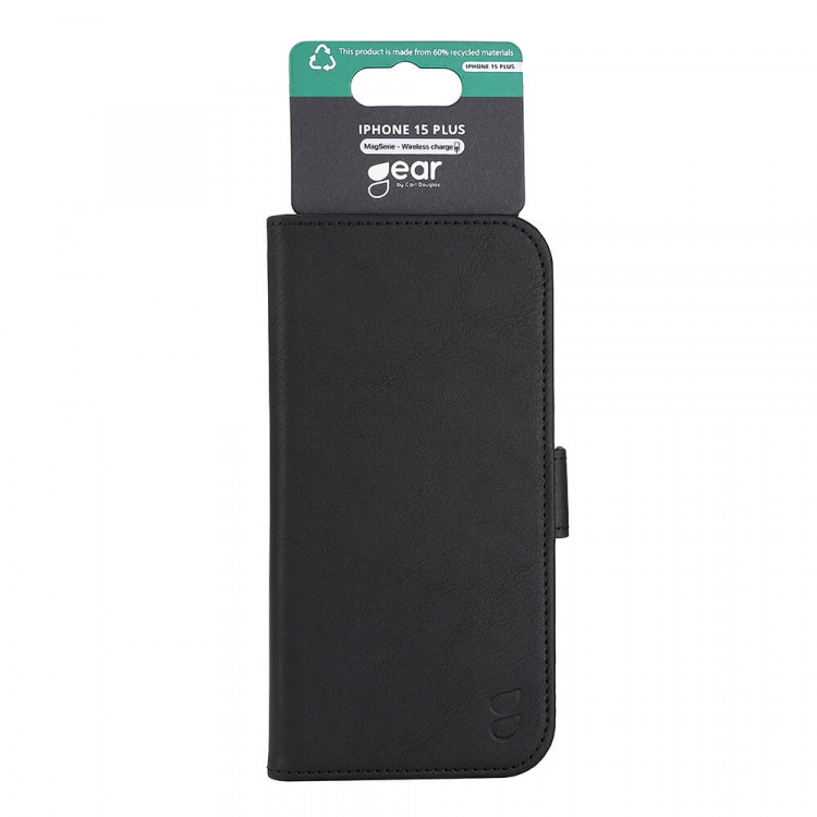 Wallet Case 3 Card Slots Magseries Black - iPhone 15 Plus